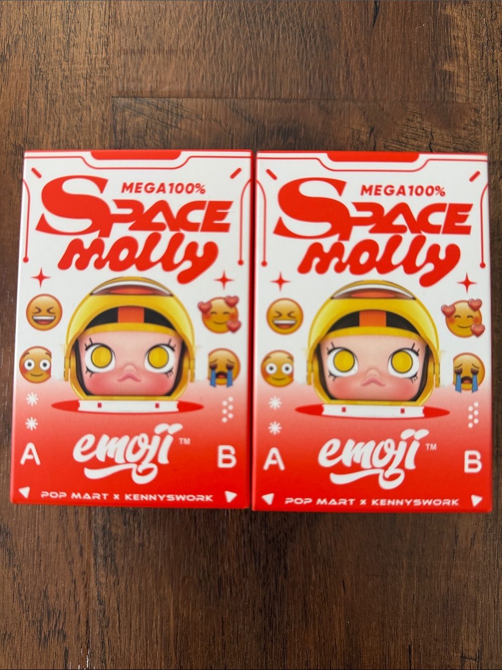 Space Molly Emoji Blind Box Figure 2 pack